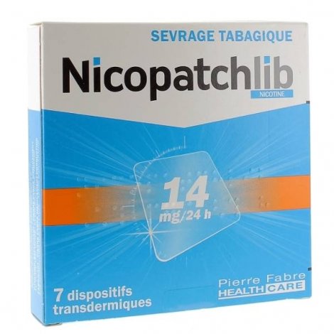Nicopatchlib 14 mg/24h 7 Patchs pas cher, discount