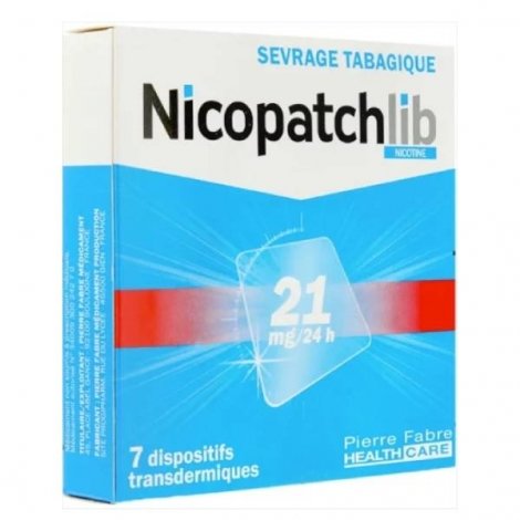 Nicopatchlib 21 mg/24h 7 Patchs pas cher, discount