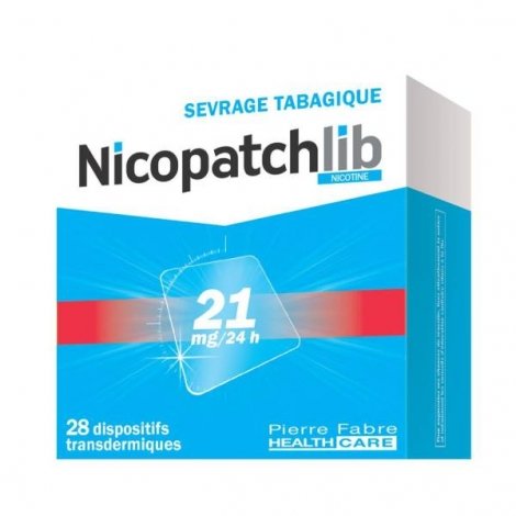 Nicopatchlib 21 mg/24h 28 Patchs pas cher, discount