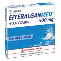 Efferalganmed 500 mg 16 Comprimés Effervescents Sécables