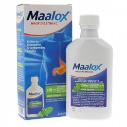 Maalox Maux D'Estomac Remontées Acides Menthe 250ml
