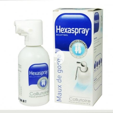 Hexaspray Collutoire Mal de Gorge Flacon 30 g pas cher, discount