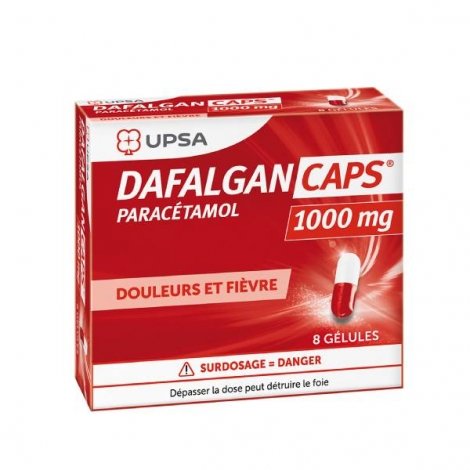Dafalgan Caps 1000mg 8 gélules pas cher, discount