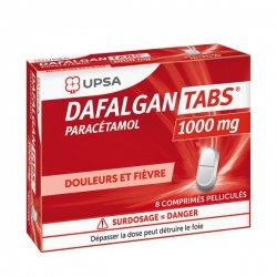 Dafalgan Tabs 1000mg 8 comprimés pelliculés