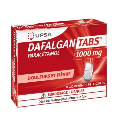 Dafalgan Tabs 1000mg 8 comprimés pelliculés pas cher, discount