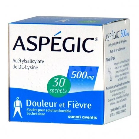 Aspegic 500mg 30 sachets pas cher, discount