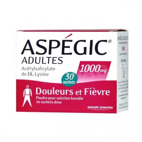 Aspegic 1000mg 30 sachets pas cher, discount