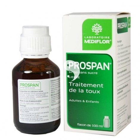 Prospan Sirop Sans Sucre Pour la Toux Adultes et Enfants Flacon de 100 ml pas cher, discount