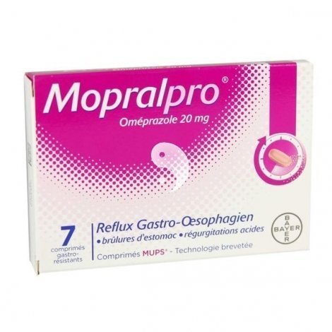 Mopralpro 7 Comprimés Gastro-Résistants 20 mg pas cher, discount
