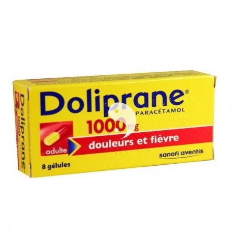 Doliprane 1000 mg Douleurs et Fièvre 8 Gélules pas cher, discount
