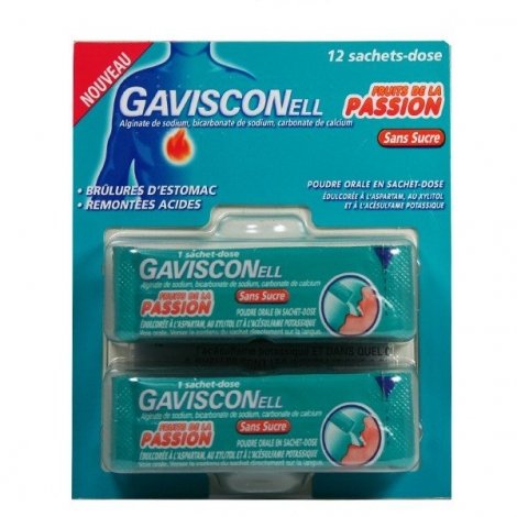 Gavisconell 12 Sachets-Dose Passion Sans Sucre pas cher, discount