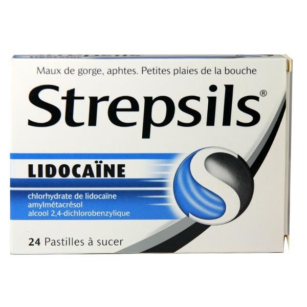 Strepsils Miel Citron 24 pastilles à sucer, maux de gorge