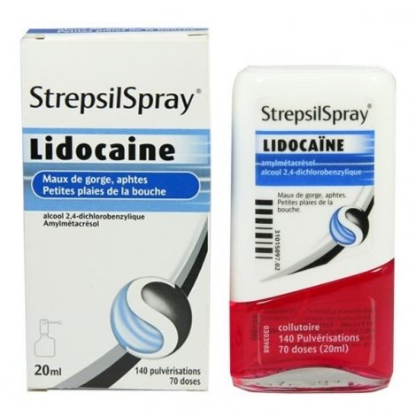 StrepsilSpray Lidocaïne Collutoire 20 ml pas cher, discount