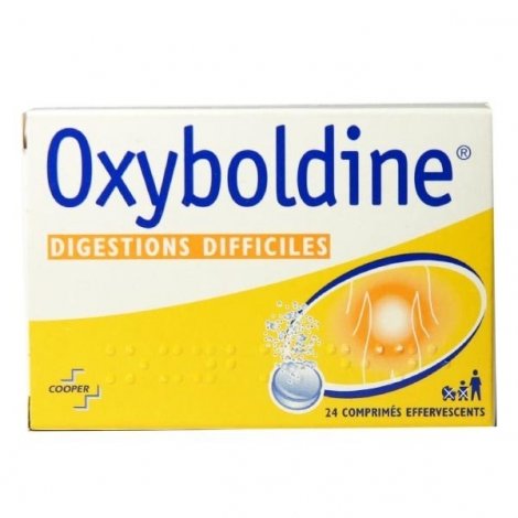 Oxyboldine Digestion Difficile 24 Comprimés Effervescents pas cher, discount
