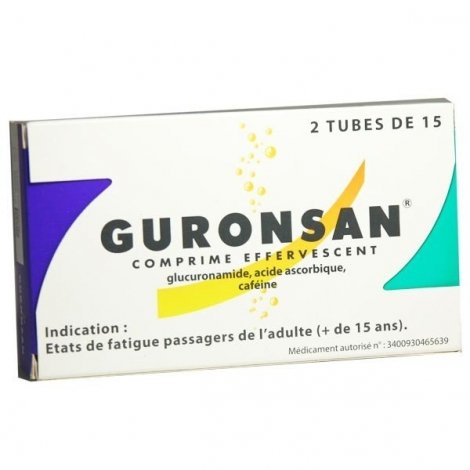 Guronsan États De Fatigue Passagère 2 Tubes x 15 Comprimés