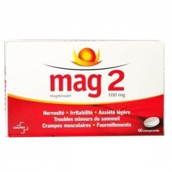 Mag 2 Magnésium 100 mg 60 Comprimés