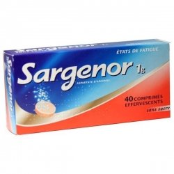 Sargenor 1g Sans Sucre 40 Comprimés effervescents