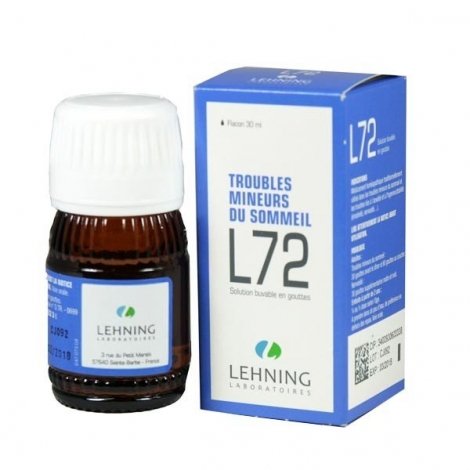 Lehning L72 Troubles Mineurs du Sommeil 30 ml pas cher, discount