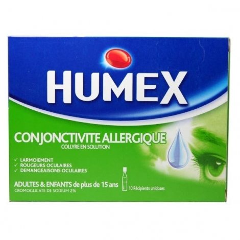 Humex Conjonctivite Allergique 10 Collyres en Solution Unidoses pas cher, discount