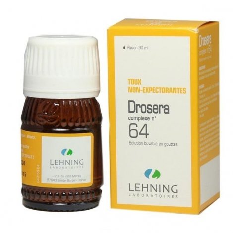 Lehning N°64 Drosera Toux Non-Expectorantes 30 ml pas cher, discount