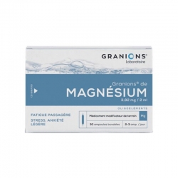 Granions de Magnésium 30 Ampoules buvables