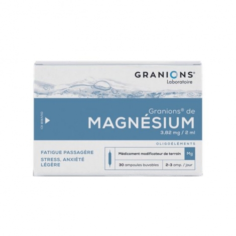 Granions de Magnésium 30 Ampoules buvables pas cher, discount
