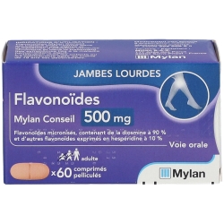 FLAVONOIDES MYLAN 500MG BT 60 CPR