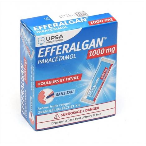 Efferalgan 1000 mg Fruits Rouges, pas cher, discount