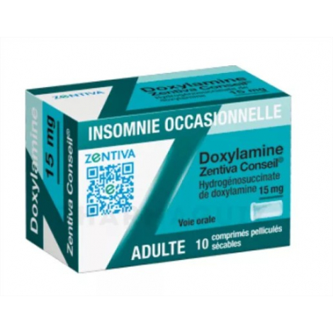 DOXYLAMINE 15MG CPR SEC x10 pas cher, discount