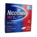 Nicotinell 2 mg Fruit 204 Gommes à mâcher Sans Sucre